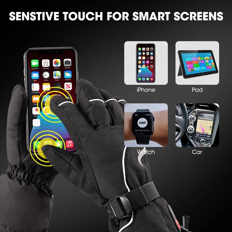 Gants Chauffant - 3 Niveau De Chauffage | Tactile - Rechargeable